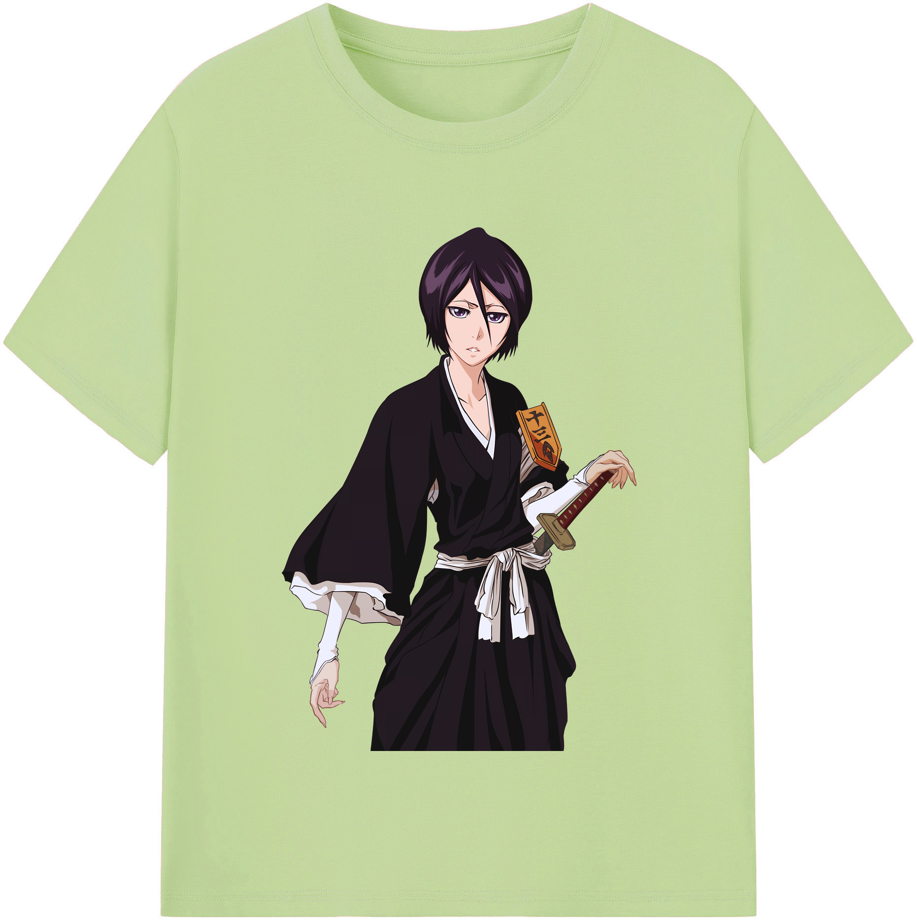 （画像用） ブリーチ 朽木ルキア BLEACH Kuchiki Rukia 綿100％半袖Tシャツ（フロントプリント）